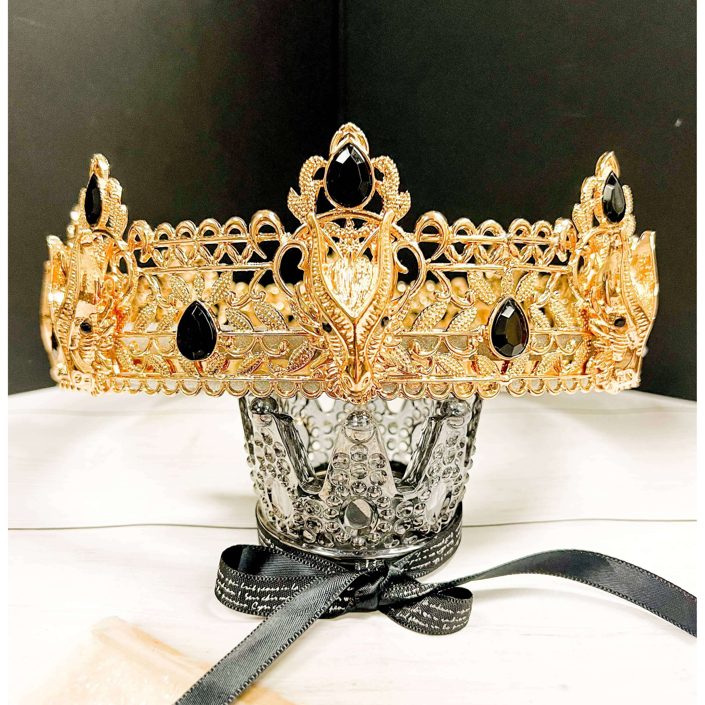 Gold Draconic Gothic Crown