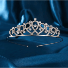 Gold Glam Loop Rhinestone Tiara