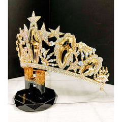 Gold Scream Queen Star Crown