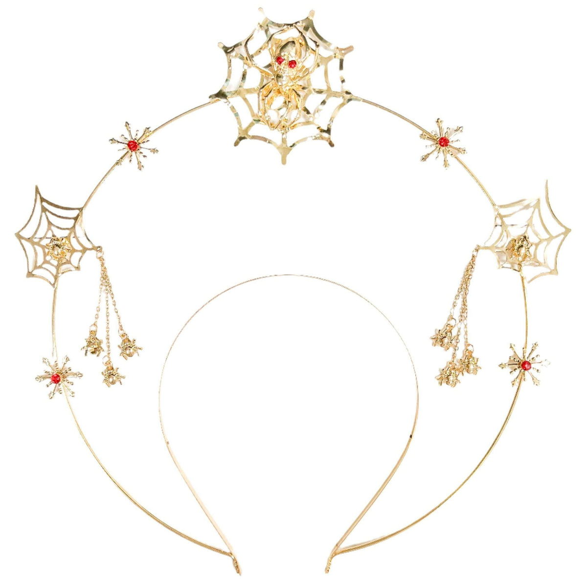 Gold Spiderweb Halo Headpiece