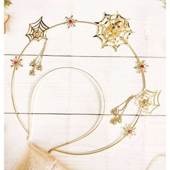 Gold Spiderweb Halo Headpiece