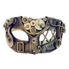 Gold Steampunk Mens Mask