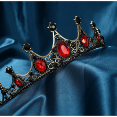 Goth Red and Black Tiara