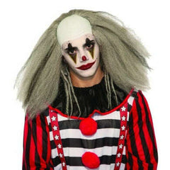 Gray Evil Clown Wig