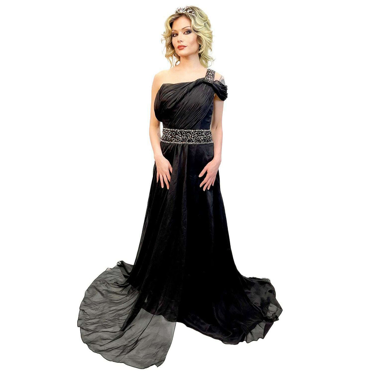 Grecian Goddess in Black Adult Costume