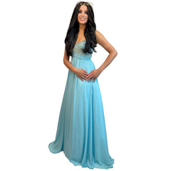 Greek Goddess Turquoise Dress Women's Costume