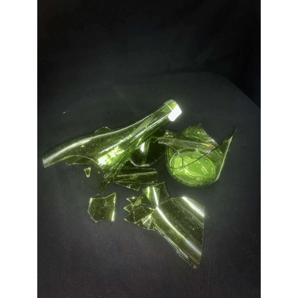 Green Breakaway Bottle Shards