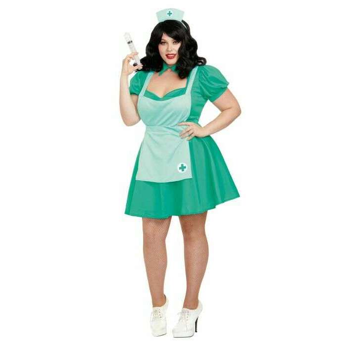 Green Sexy Nurse Uniform Adult Costume