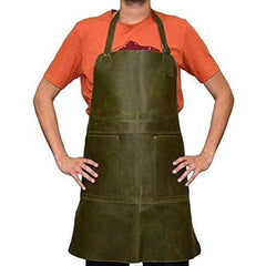 Premium Durable Leather Adult Apron