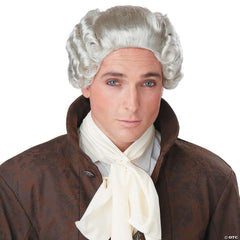 Grey Colonial Peruke Wig