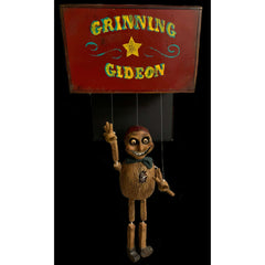 Grinning Gideon Creepy Wooden Puppet