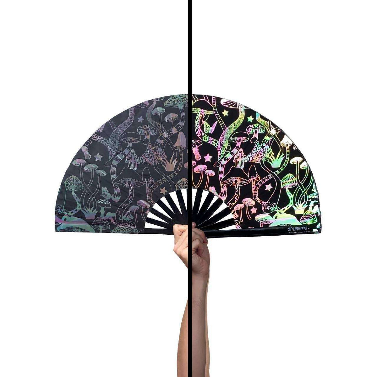 Groovy Shrooms Reflective Fan