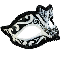 Childrens Black Venetian Mask