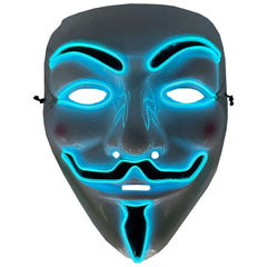 Guy Fawkes EL Wire Mask