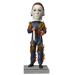 Halloween 2: 9" Michael Myers On Fire Resin Head Knocker