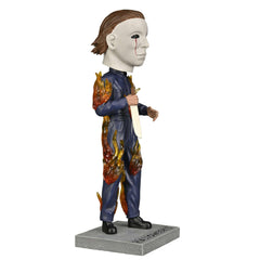 Halloween 2: 9" Michael Myers On Fire Resin Head Knocker