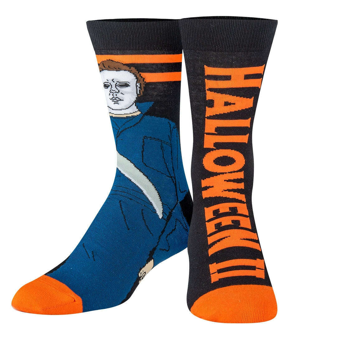 Halloween 2: Michael Myers Crew Length Mix Match Knit Socks