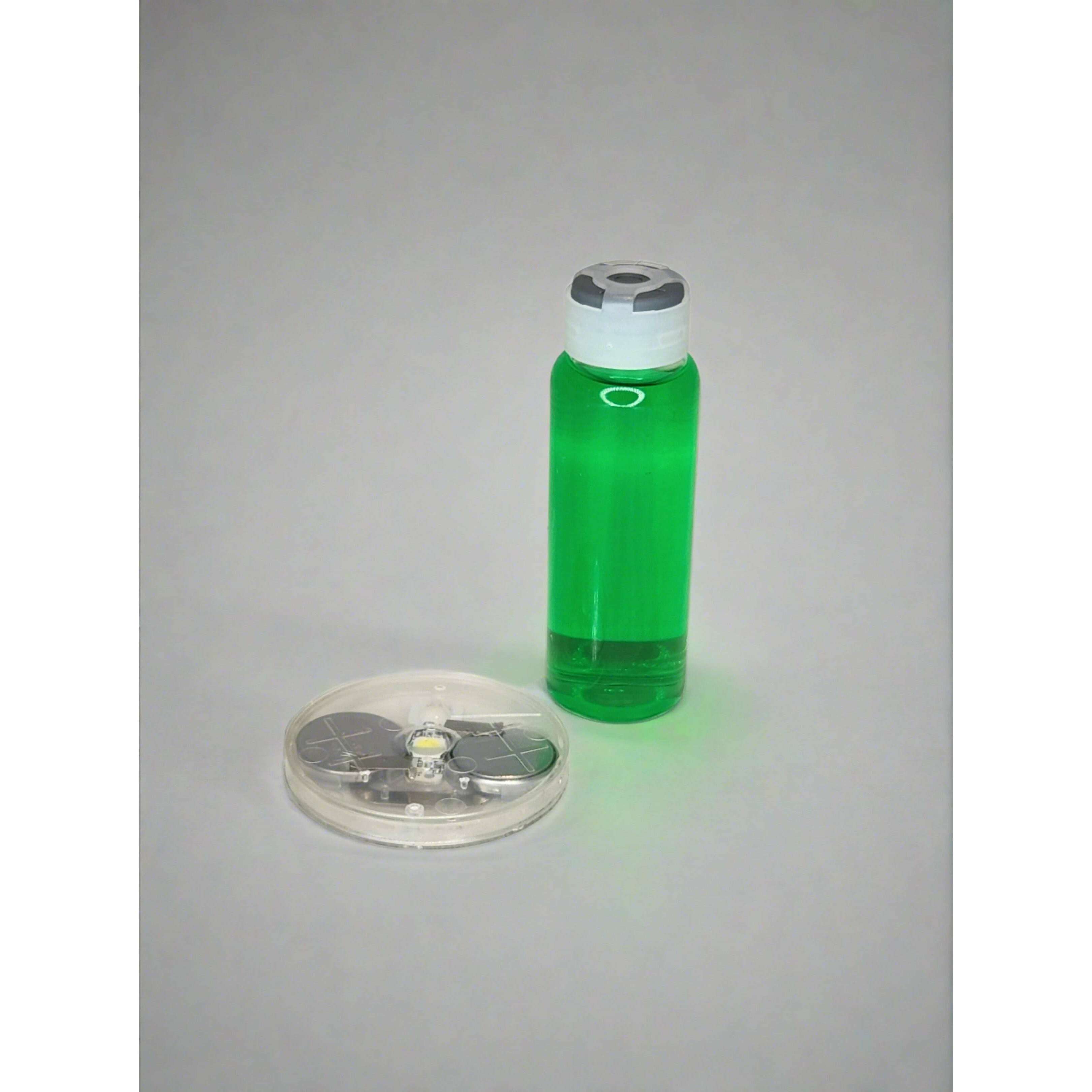 Halloween Medical Prop Vial & LED Light Up Disc Set