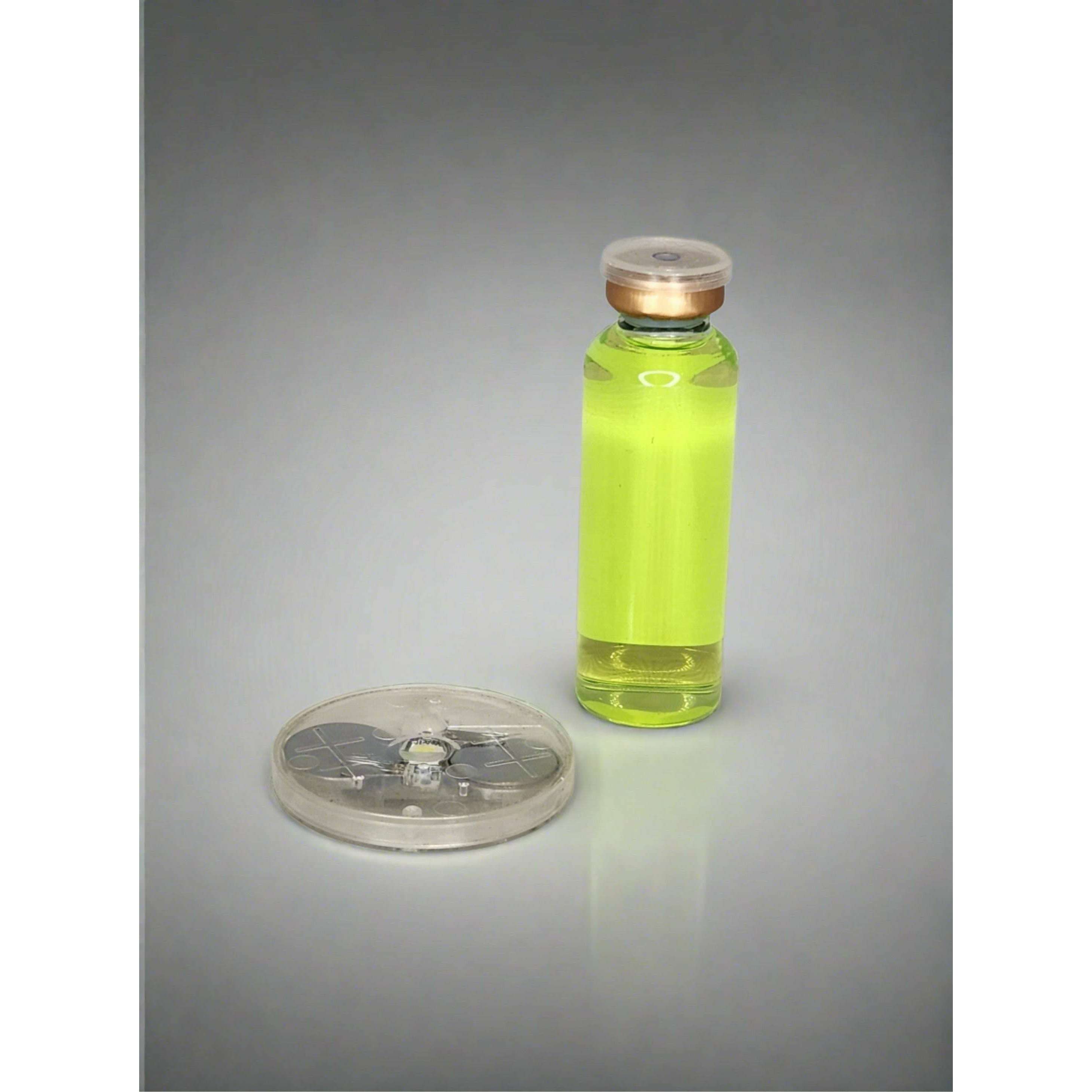 Halloween Medical Prop Vial & LED Light Up Disc Set