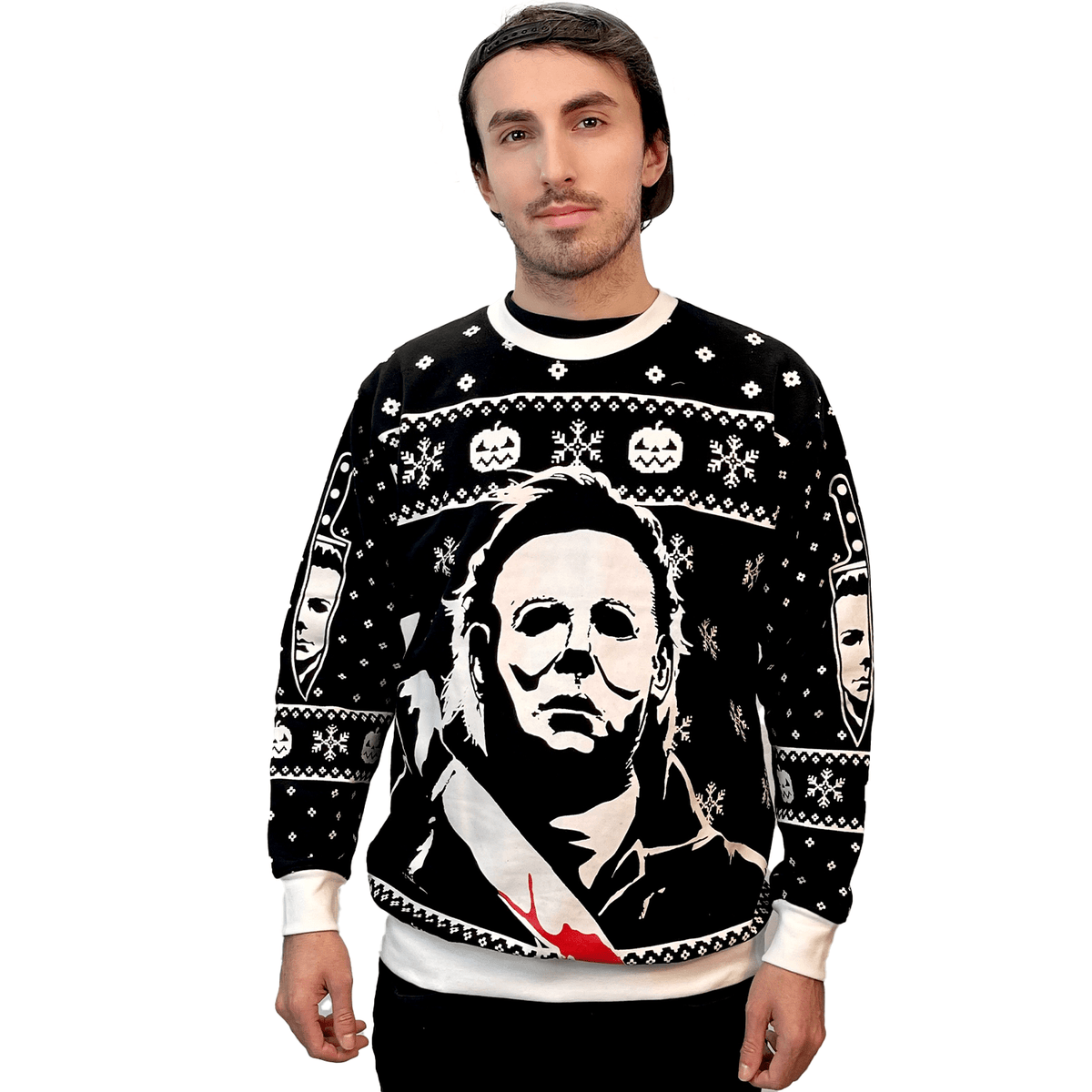 Halloween Printed Graphic Holiday Sweater