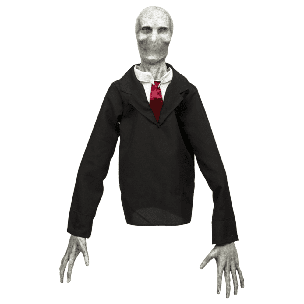Máscara De Látex Silent Stalker Pale – Diseño Terrorífico De Slenderman, Pintada A Mano, Talla única Adulto, Perfecta Para Halloween O Cosplay