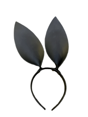 Leather Bunny Ear Headband