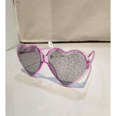 Heart Glitter Lens Sunglasses