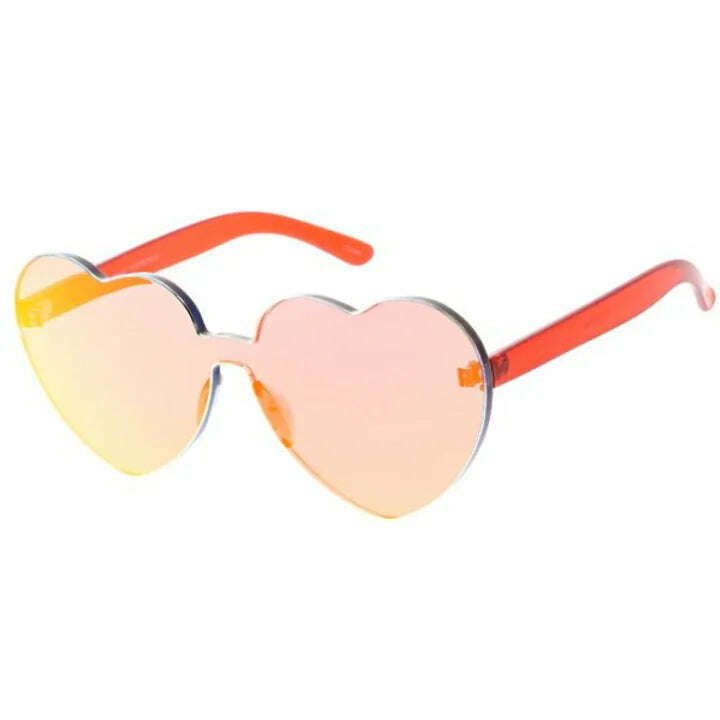 Heart Shaped Revo Lens Sunglasses