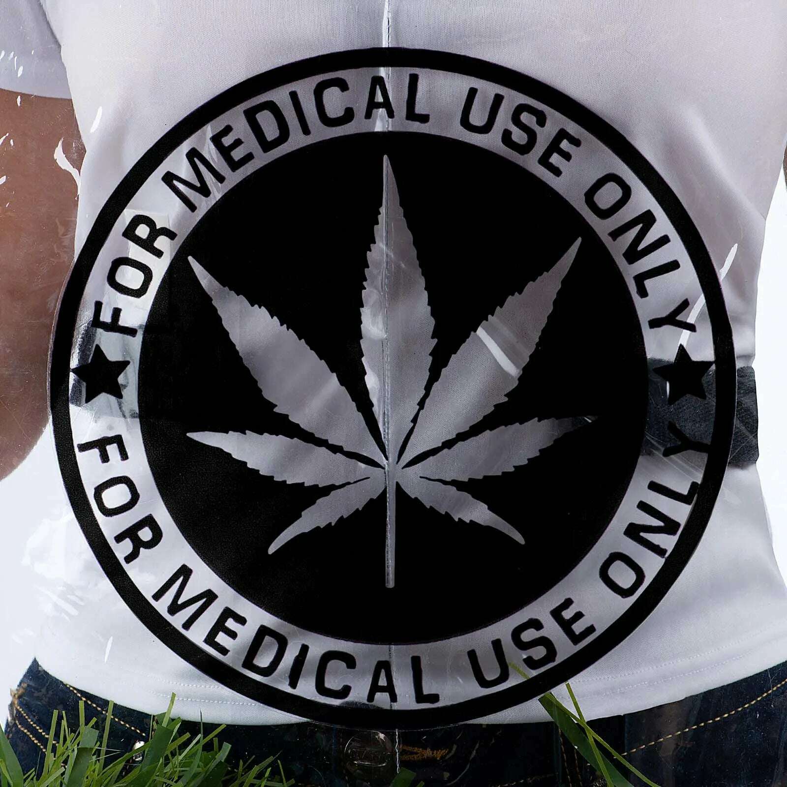 Herbal Humor: Grass Weed Baggie Adult Costume AbracadabraNYC Herbal Humor: Grass Weed Baggie Adult Costume AbracadabraNYC
