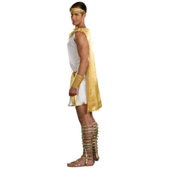 He's A God Gold Trim Tunic Men's Costume