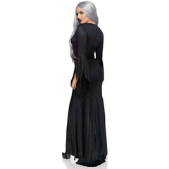 High Slit Floor Length Gothic Adult Dress