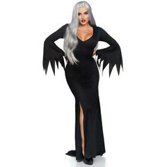 High Slit Floor Length Gothic Adult Dress