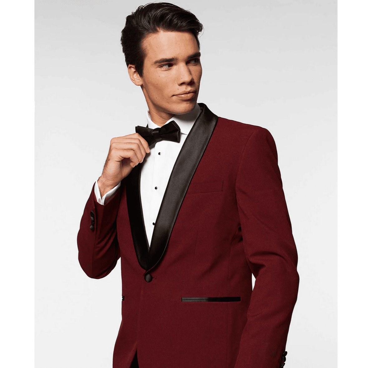 Hot Burgundy Tuxedo Opposuit