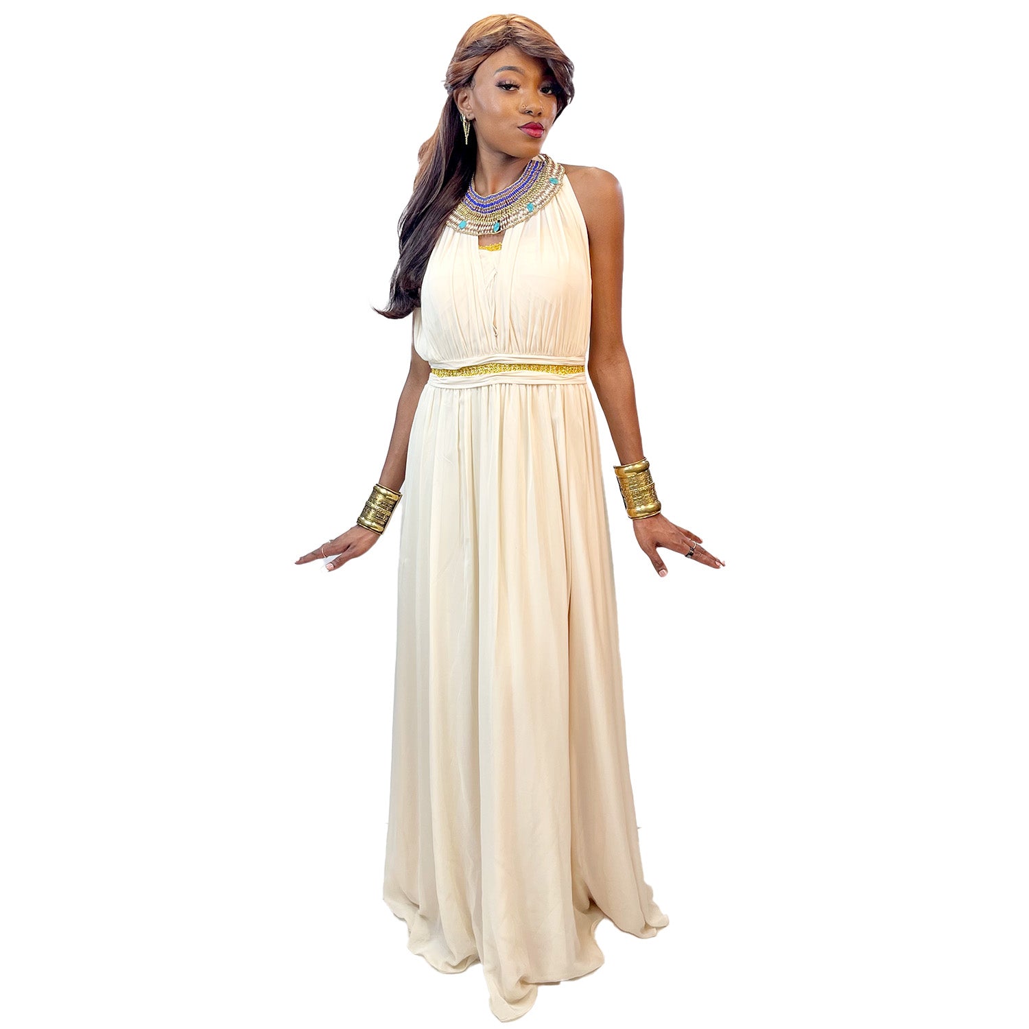 Egyptian Pharaoh Beige Goddess Adult Costume
