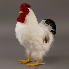 White and Black Hen Farmhouse Decoration