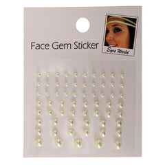 Pretty Pearl Stick-On Face Gems