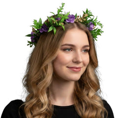 Multicolored Woodland Flower Crown