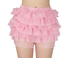 Ruffled Rhumba Shorts with Lace