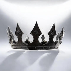Renaissance Full Black Pointed Men's Crown