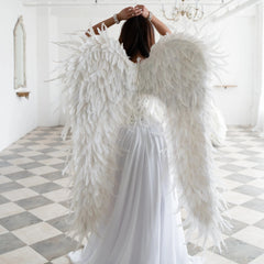 Glamorous Full Length Feather Angel Wings