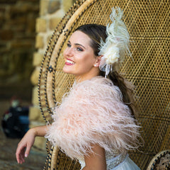 Medium Ostrich Feather Bolero Shoulder Wrap