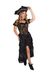 Pirate Lass Brocade Corset Top