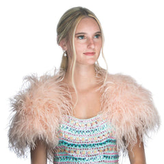 Medium Ostrich Feather Bolero Shoulder Wrap