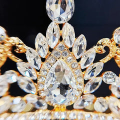 Ornate Gold Crystal Women's Tiara