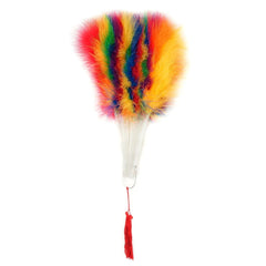 Rainbow Mix Marabou Feather Fan
