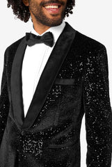 Opposuits Black Sequin Men's Dinner Jacket