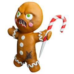 Krampus Gingerbread Man Prop