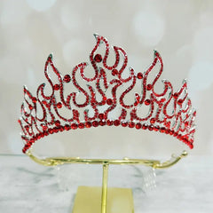 Flame of Holy Fire Rhinestone Tiara