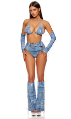 Denim Wrangler Women's Sexy Cowgirl Costume