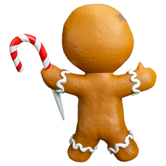 Krampus Gingerbread Man Prop